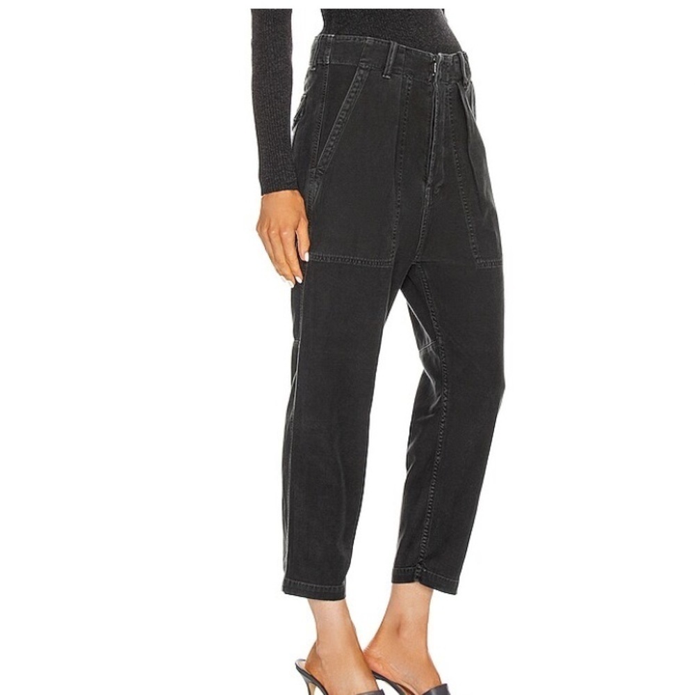 Citizens of Humanity Surplus Harrison Tapered Pants in Washed Black sz 34